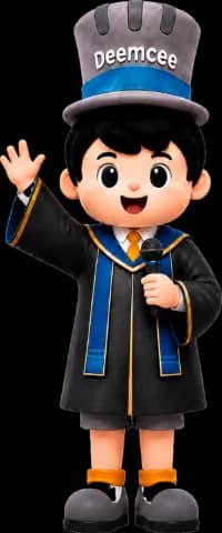 Miccee, the Deemcee graduation mascot
